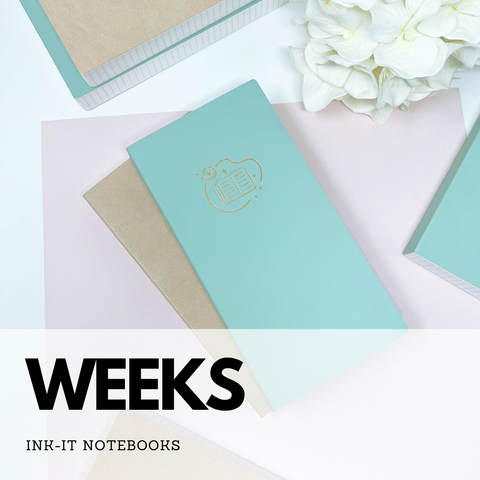 Weeks Size | 544 Pages Ink-it Notebook | Tomoe River Paper
