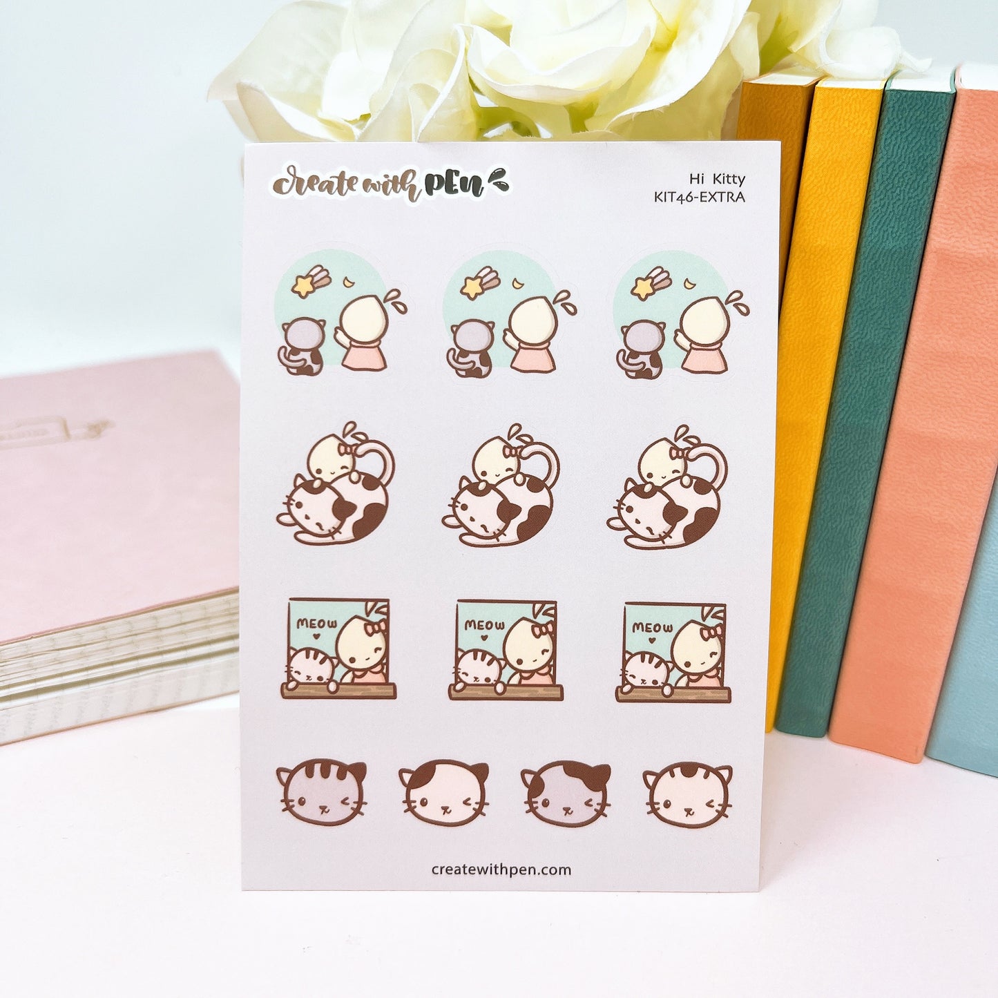 F16 | Hi Kitty | Sticker Sheet (KIT46-Extra)