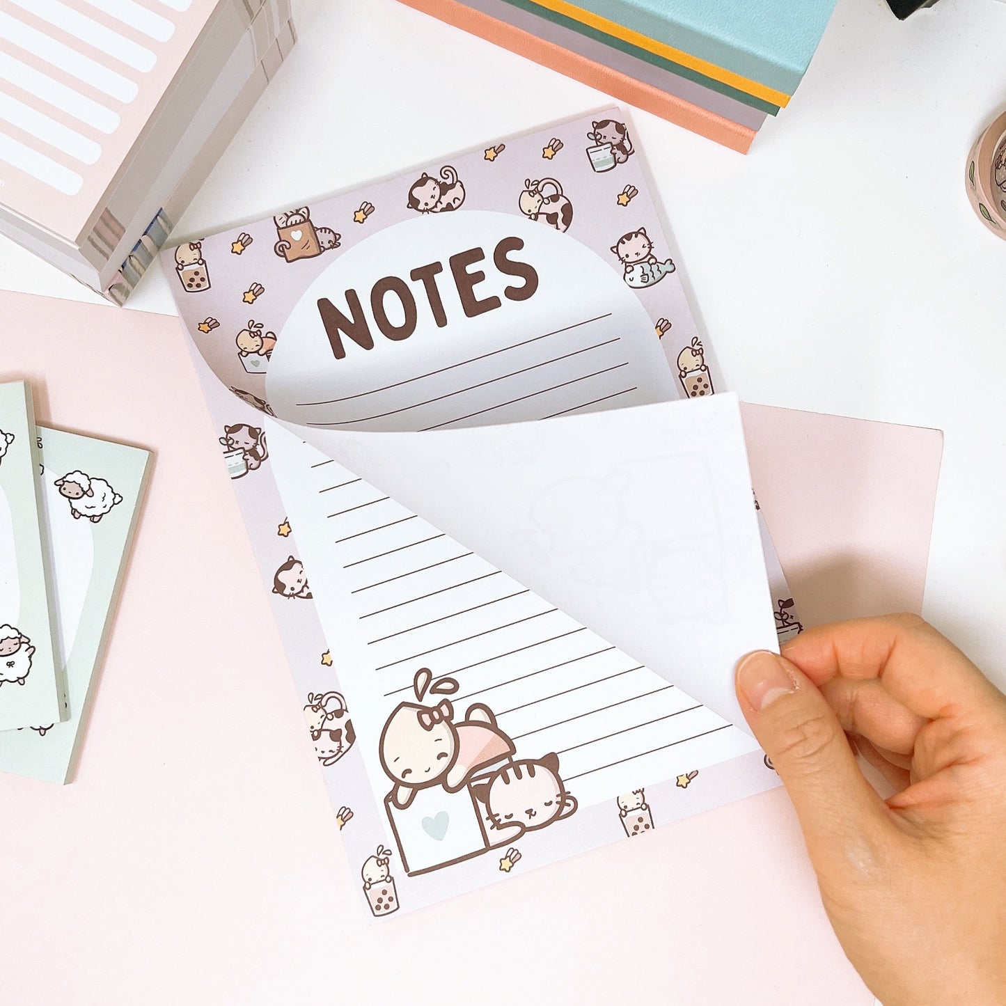 Notepad A5 Size | Tinta and Kitty Cat