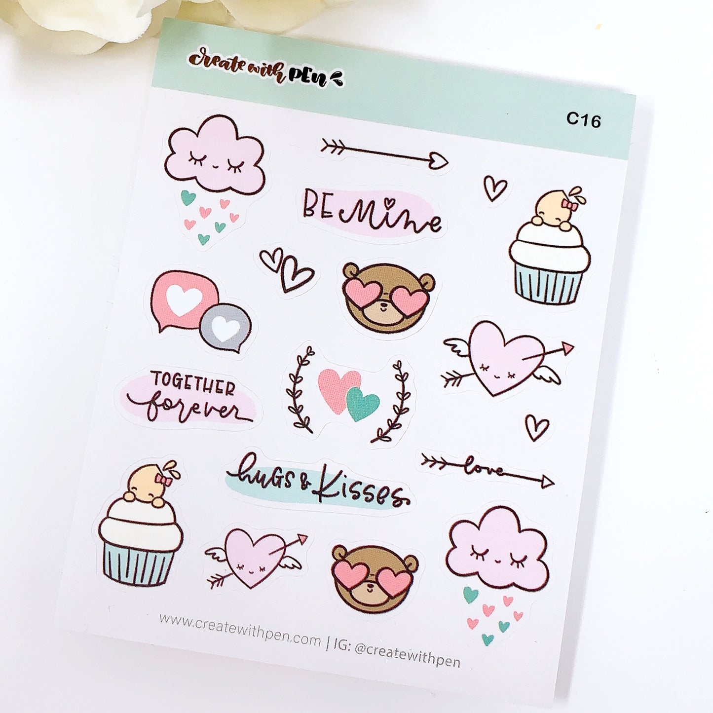 C16 | Be Mine | Planner Stickers