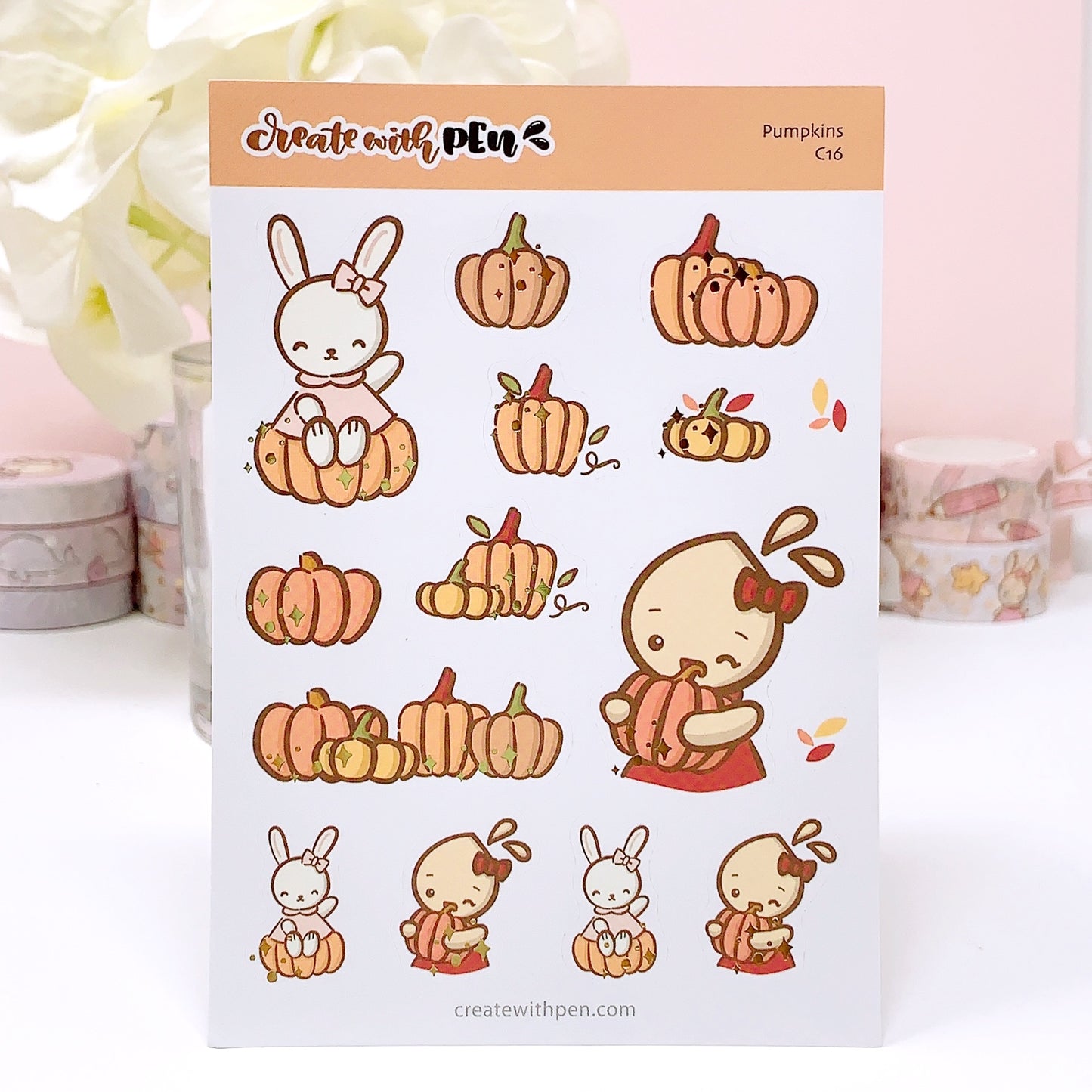 C16 | Pumpkins | Fall 2022 | PLANNER STICKERS