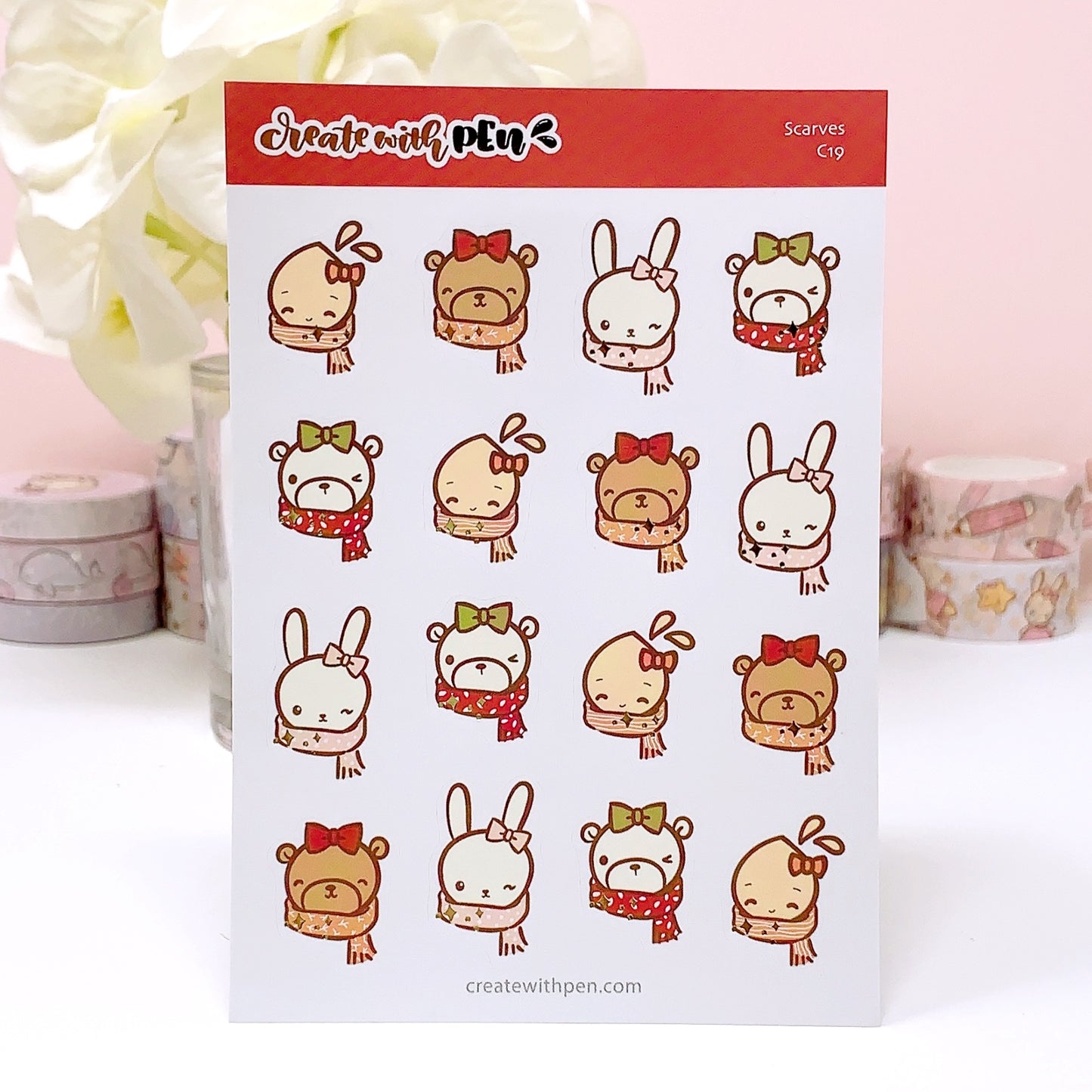 C19 | Scarves | Fall 2022 | PLANNER STICKERS