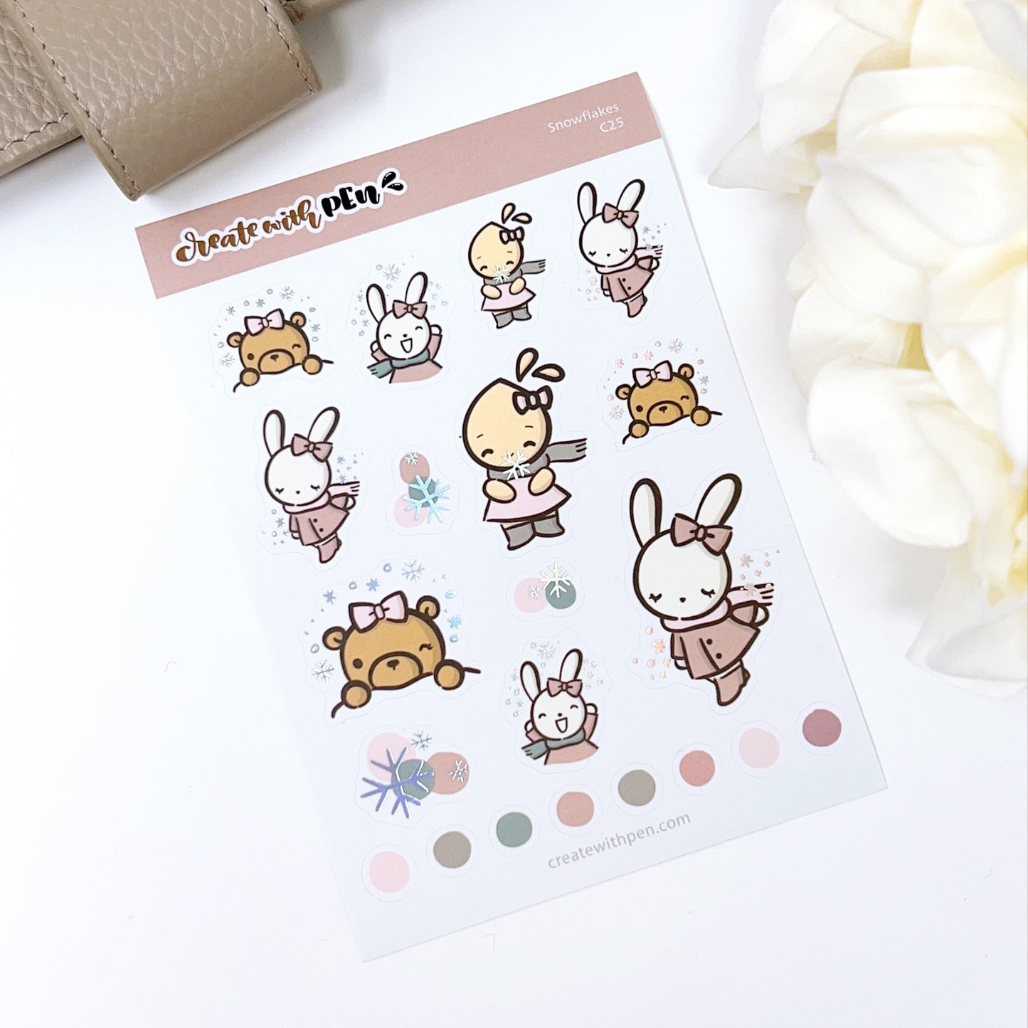 C25 | Snowflakes | Winter 2022 | PLANNER STICKERS