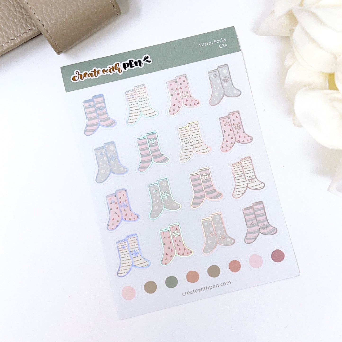 C24 | Warm Socks | Winter 2022 | PLANNER STICKERS