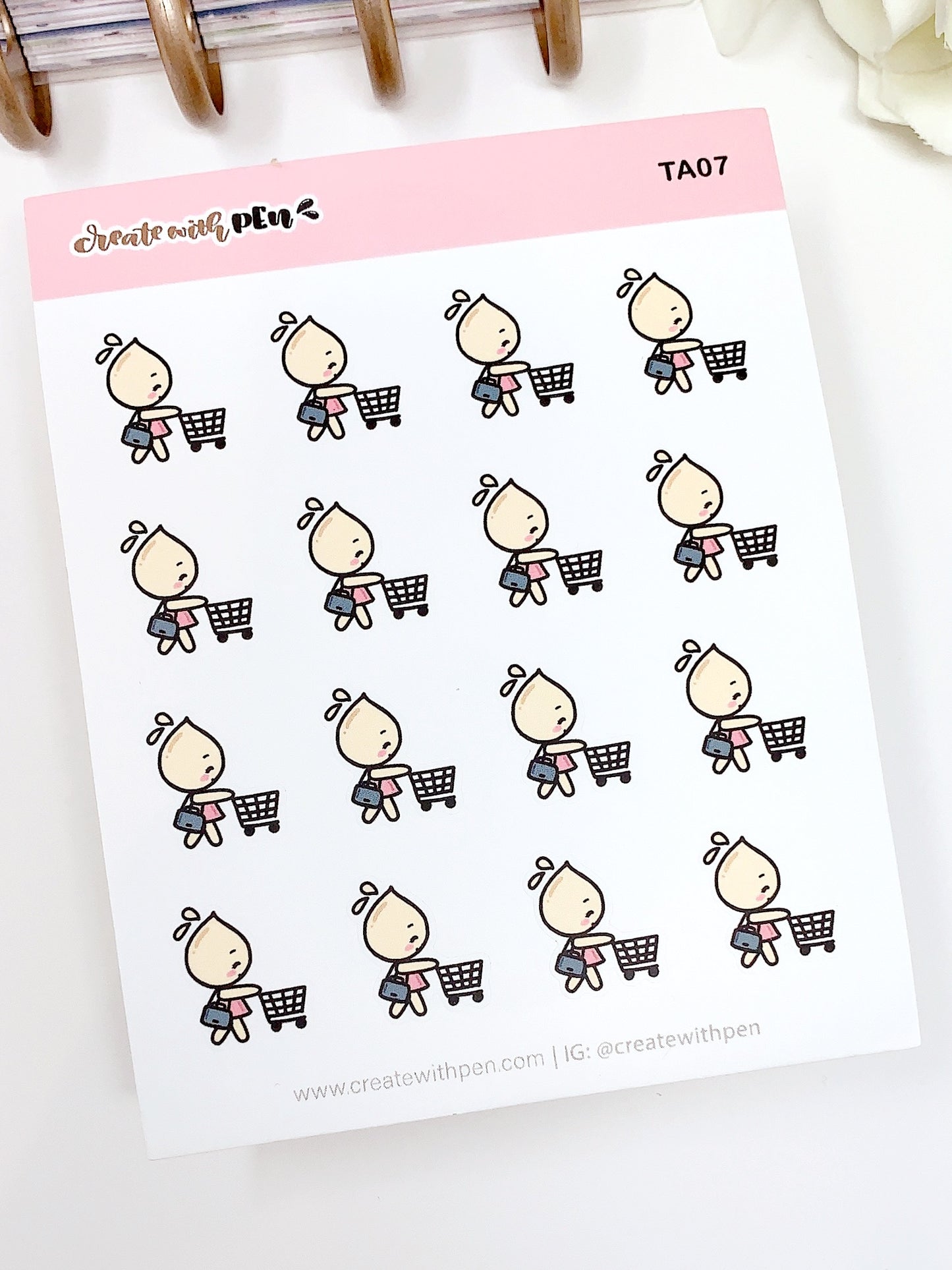 TA07 | Grocery Shopping | Planner Stickers