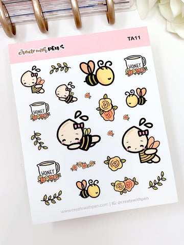 TA11 | Busy Bees | Planner Stickers