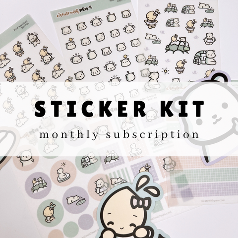 Sticker Kit | Monthly Subscription (Polar Adventure | November 2024)