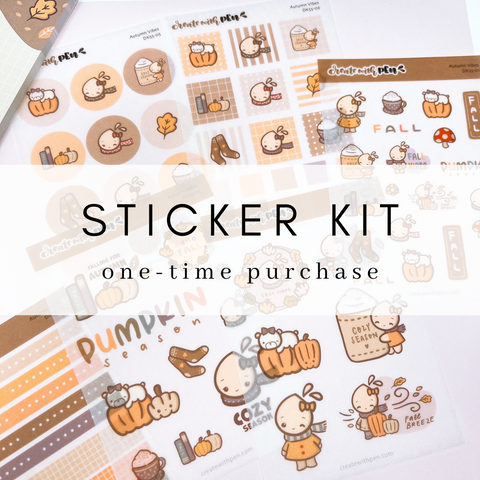 Sticker Kit | Autumn Vibes | Sep 2024 | One-Time Purchase