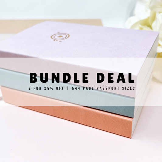 2 for 25% OFF | Passport Size | 544 Pages Ink-it Grid Notebook | Tomoe River Paper | Soft Cover