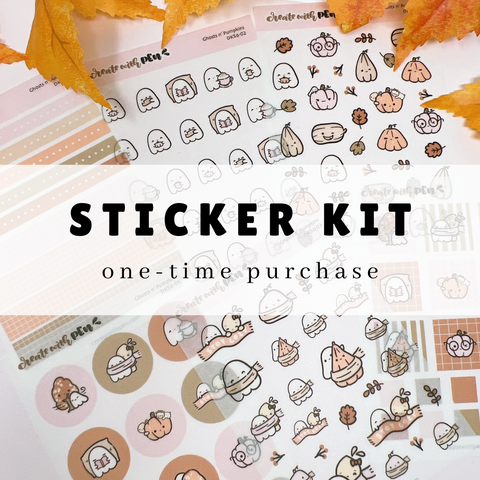 Sticker Kit | Ghosts n' Pumpkins | October 2024 | One-Time Purchase