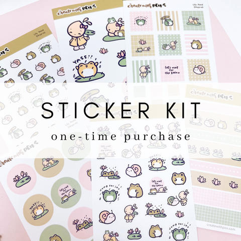 Sticker Kit | Lily Pond | March 2024 | One-Time Purchase