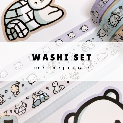 Washi Set | Polar Adventure | November 2024 | One-Time Purchase