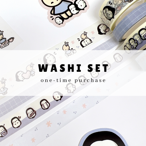 Washi Set | Penguin Party | December 2024 | One-Time Purchase