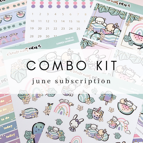 Combo Kit | Monthly Subscription (Summer Rainbows | June 2023)