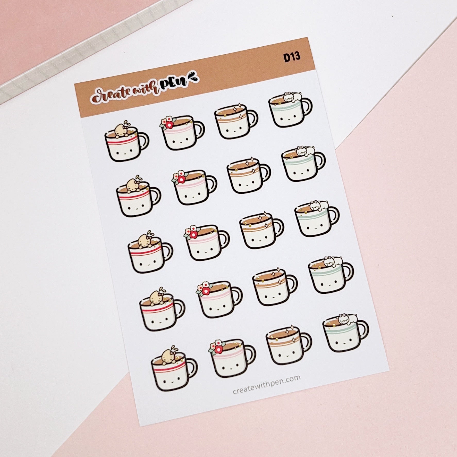D13 | Cups: Perfect Picnic Collection | Planner Stickers – Create with Pen