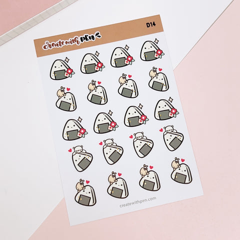D14 | Onigiri: Perfect Picnic Collection | Planner Stickers