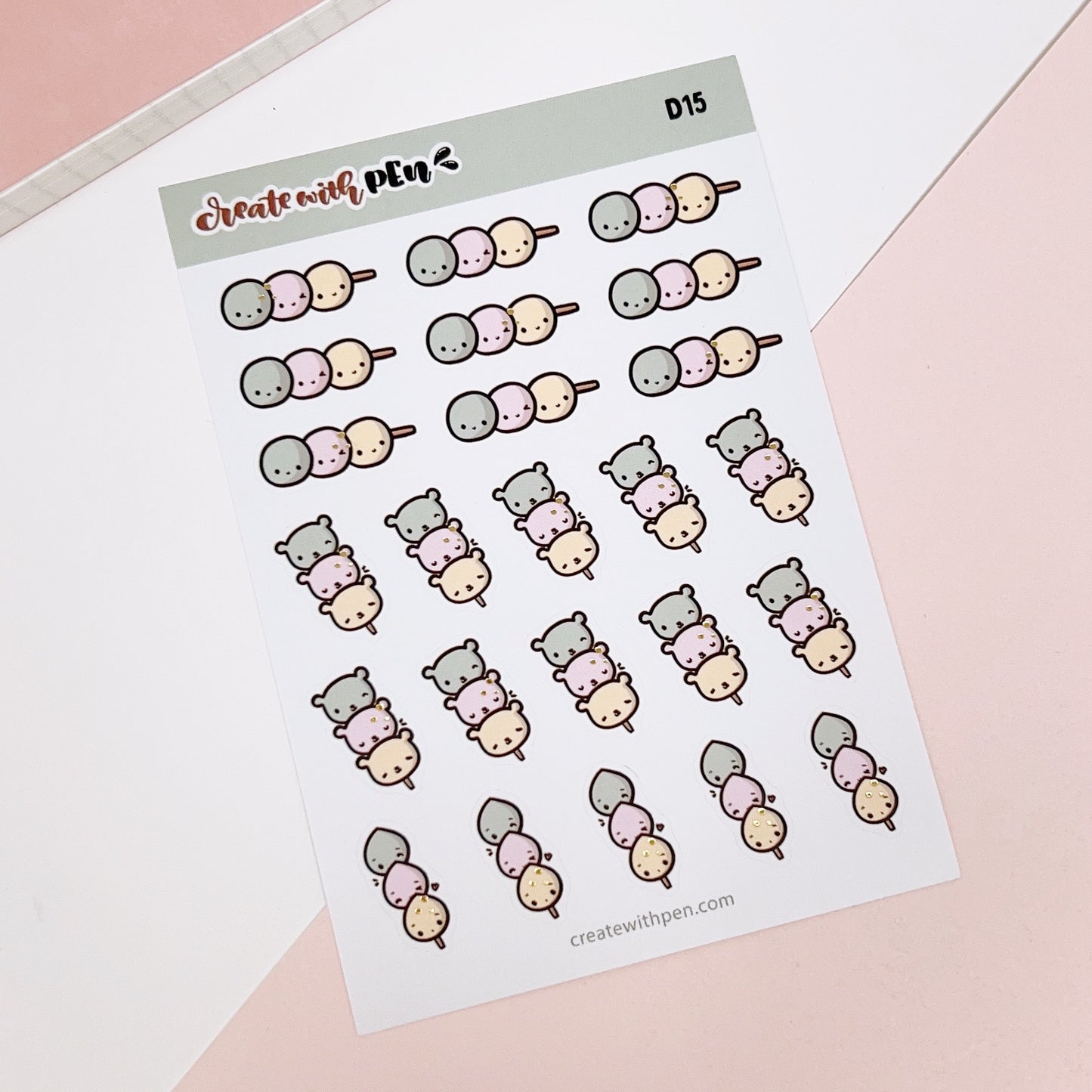 D15 | Dango | Planner Stickers