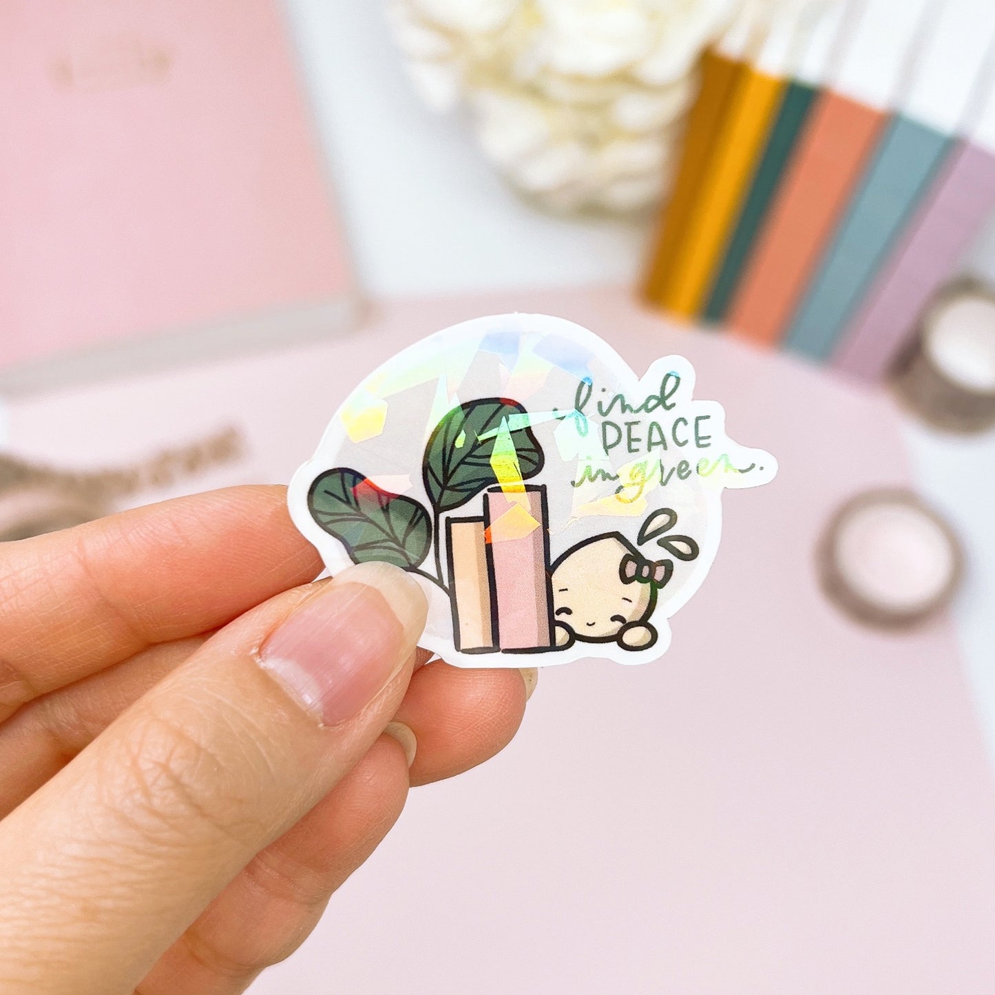 DC04 | Books and Green Lover | Diecut Vinyl Sticker