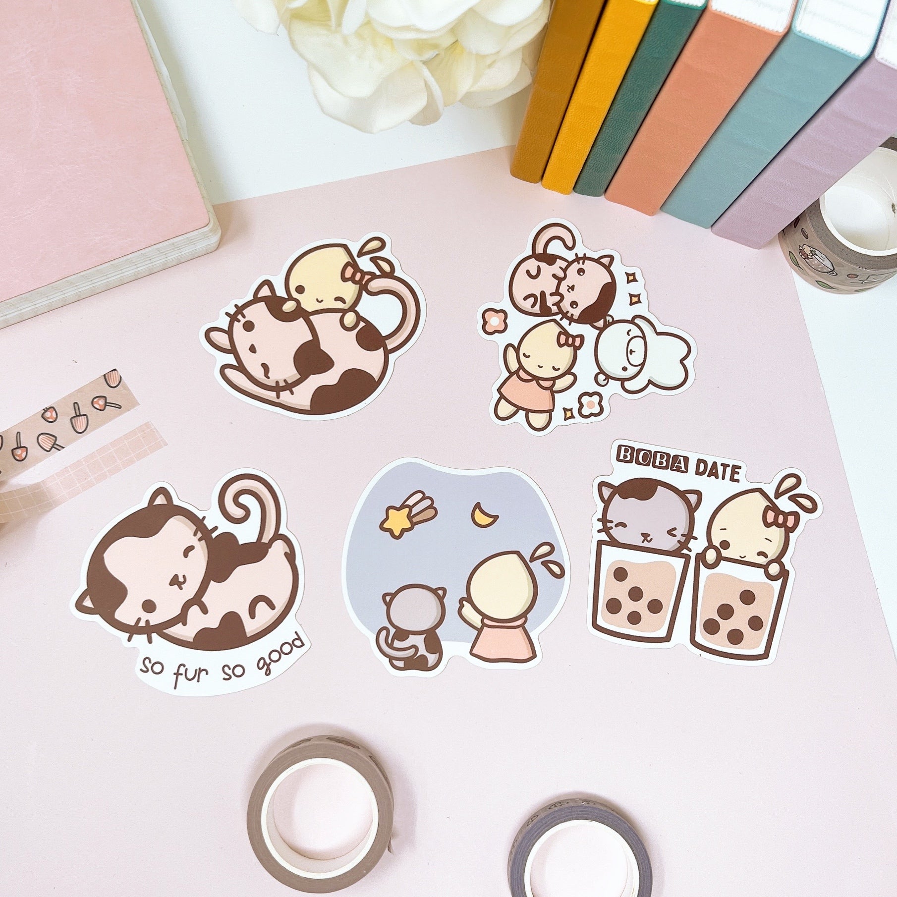 Hi Cat Sticker DC09 | Hi Kitty | Diecut Vinyl Sticker – Create with Pen