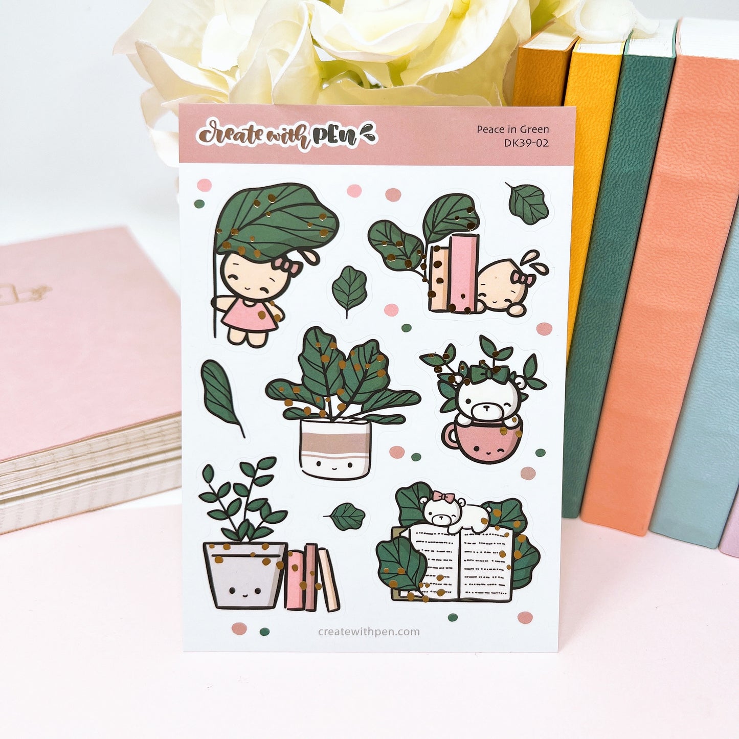 F14 | Peace in Green | Sticker Sheet (DK39-02)