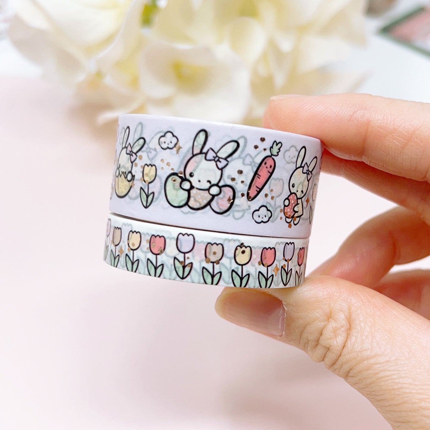 WT01 | Bella and Tulips | Washi Tape Set