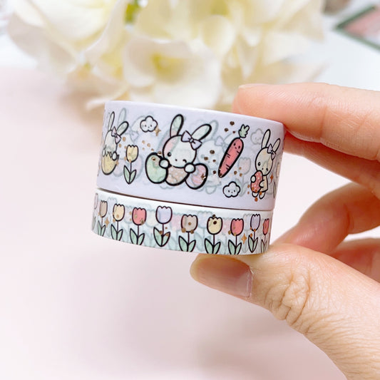 WT01 | Bella and Tulips | Washi Tape Set