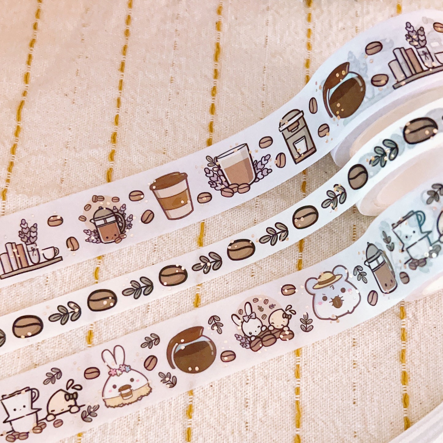 WT49 | Lavender Latte | Washi Tapes (Set of 3)
