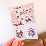 D12 | Clear Stickers - set of 5 | Lavender Latte Collection