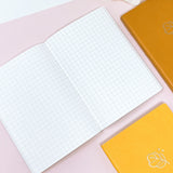 Passport Size | 272 Pages Ink-it Grid Notebook | Tomoe River Paper | Soft Cover