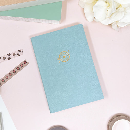 Sky Blue Passport Size | 544 Pages Ink-it Grid Notebook | Tomoe River Paper | Soft Cover