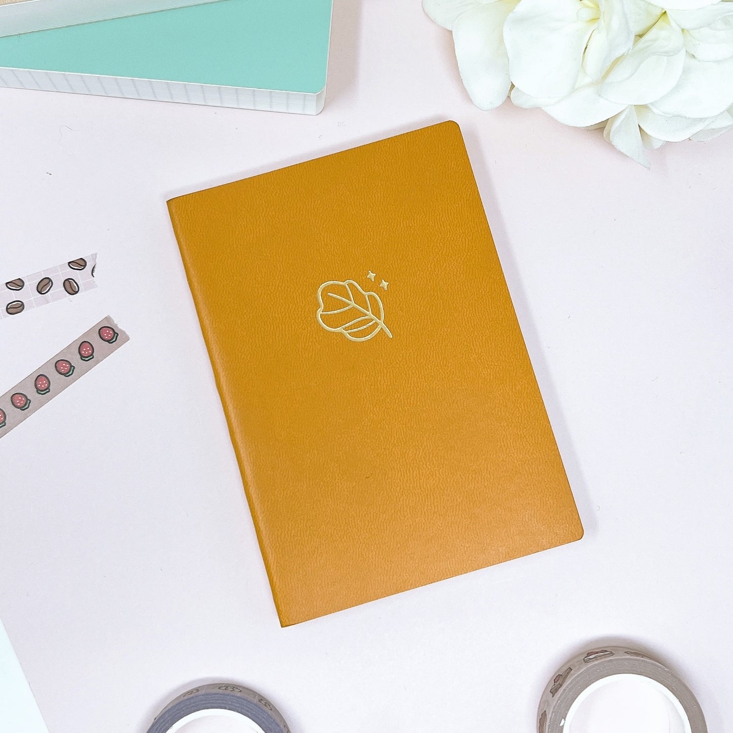 Brown Passport Size | 272 Pages Ink-it Grid Notebook | Tomoe River Paper | Soft Cover