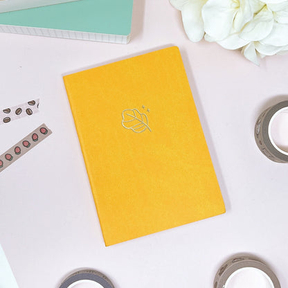 Yellow Passport Size | 272 Pages Ink-it Grid Notebook | Tomoe River Paper | Soft Cover