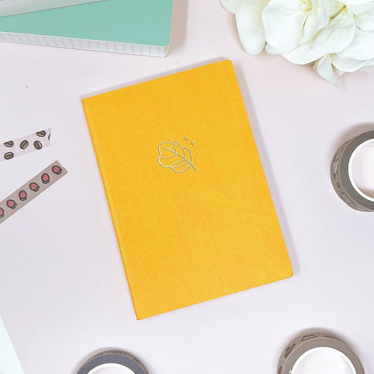 Yellow Passport Size | 272 Pages Ink-it Grid Notebook | Tomoe River Paper | Soft Cover