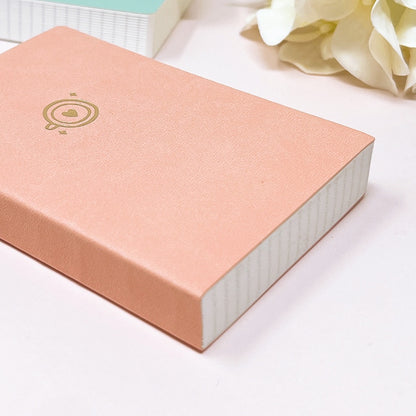 Coral Passport Size | 544 Pages Ink-it Grid Notebook | Tomoe River Paper | Soft Cover