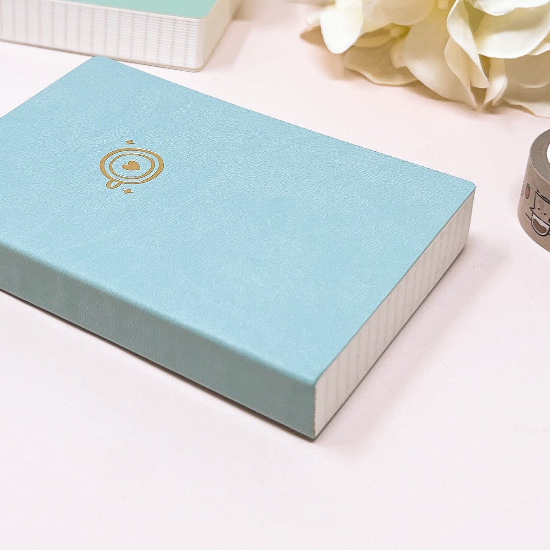 Sky Blue Passport Size | 544 Pages Ink-it Grid Notebook | Tomoe River Paper | Soft Cover