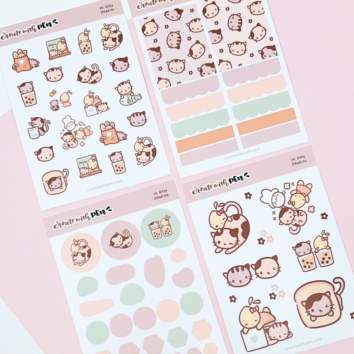 Kit46 hi kitty create with pen