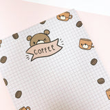 Notepad A5 Size | Teddy and Coffee Beans