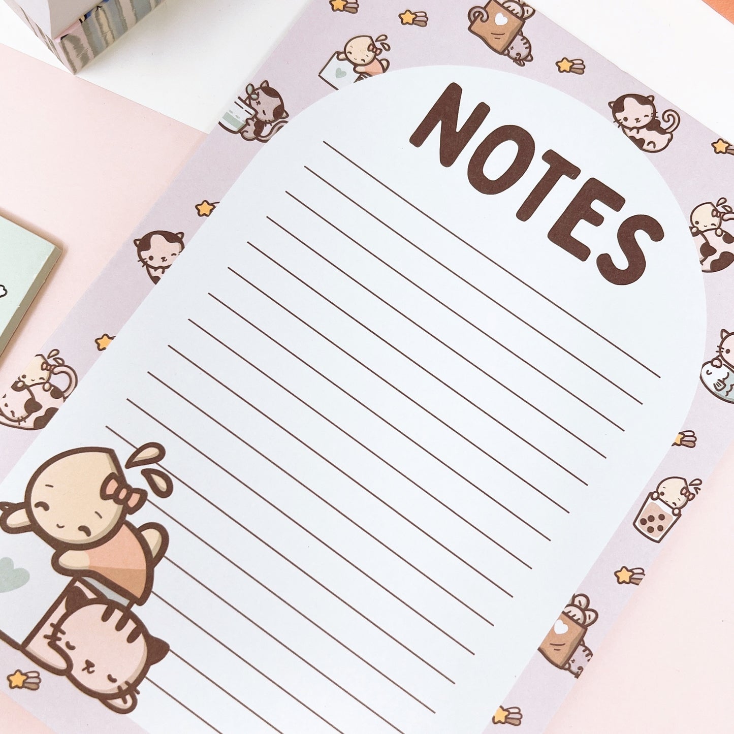 Notepad A5 Size | Tinta and Kitty Cat