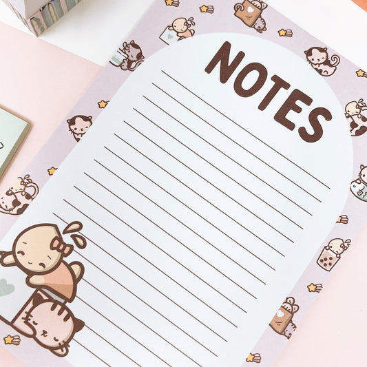 *Clearance* Notepad A5 Size | Tinta and Kitty Cat