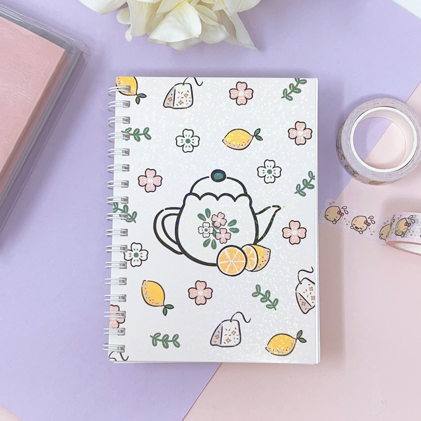RSB05 | Lemon and Tea | Reusable Sticker Book