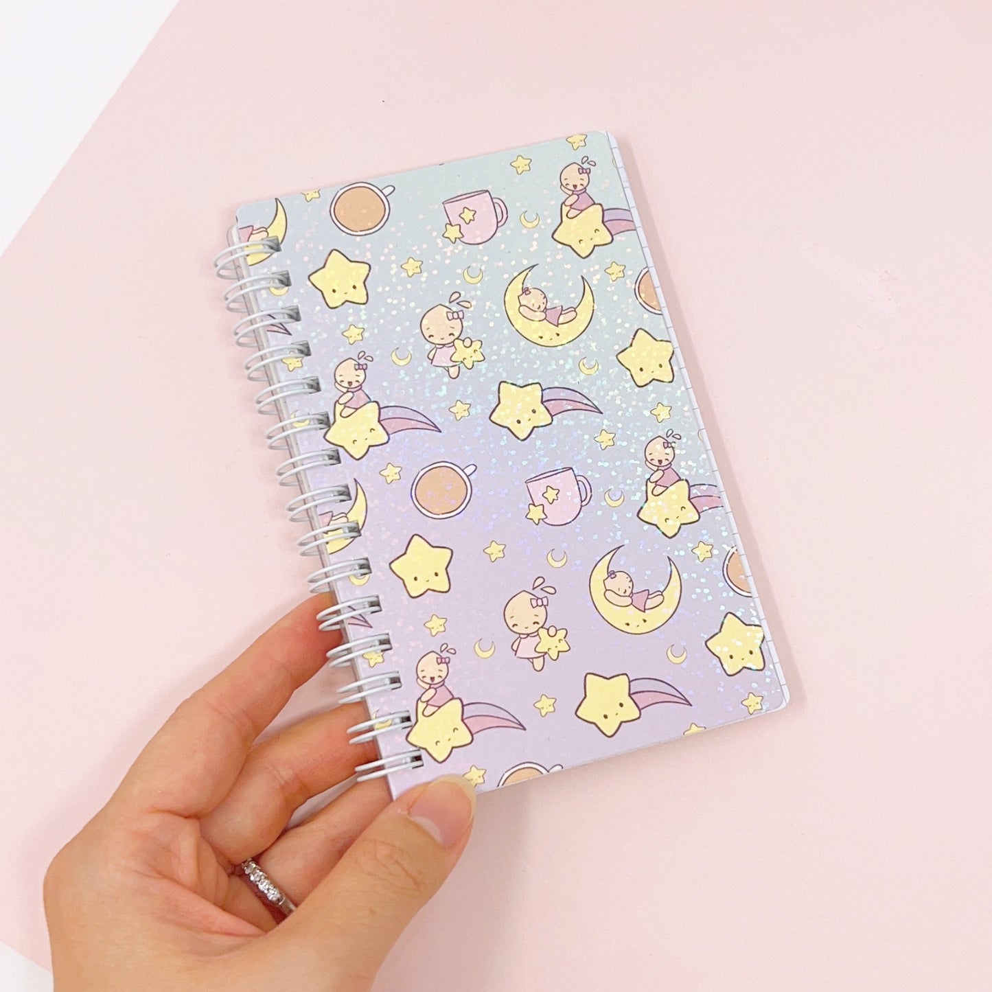 Midnight Stars | Spiral Grid Notebook (SNB02-POCKET)