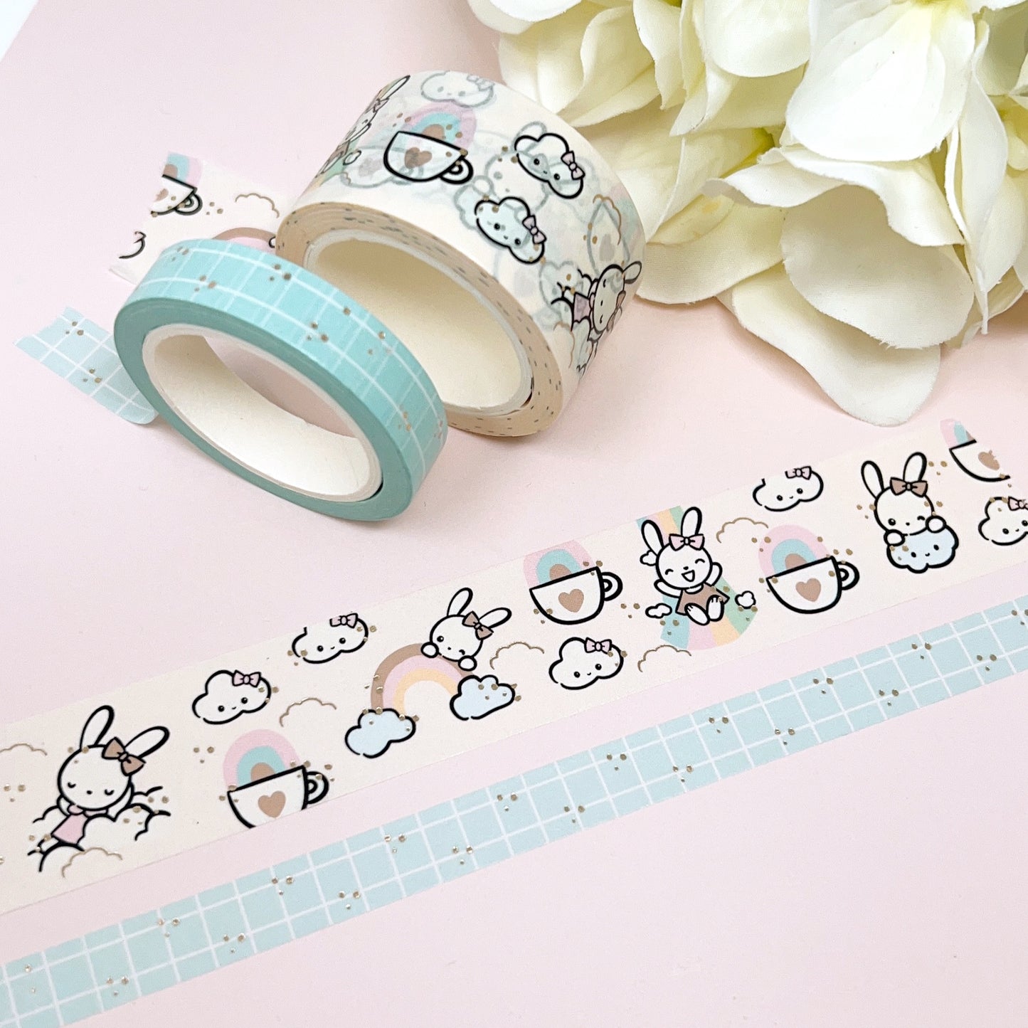 WT21 | Bella and Rainbows | Washi Tape Set