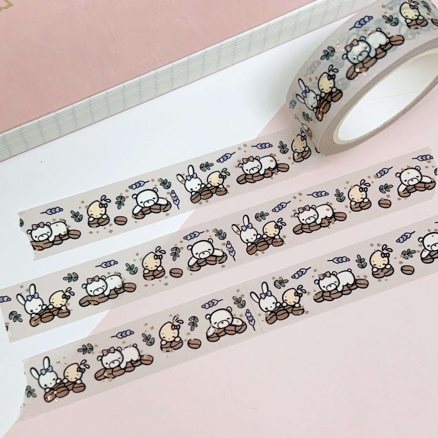 WT50 | Coffee Beans and Lavender | Washi Tape