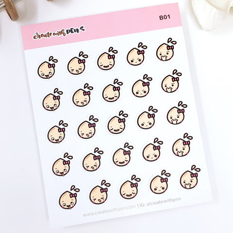 B01 | Tinta Emoji Planner Stickers