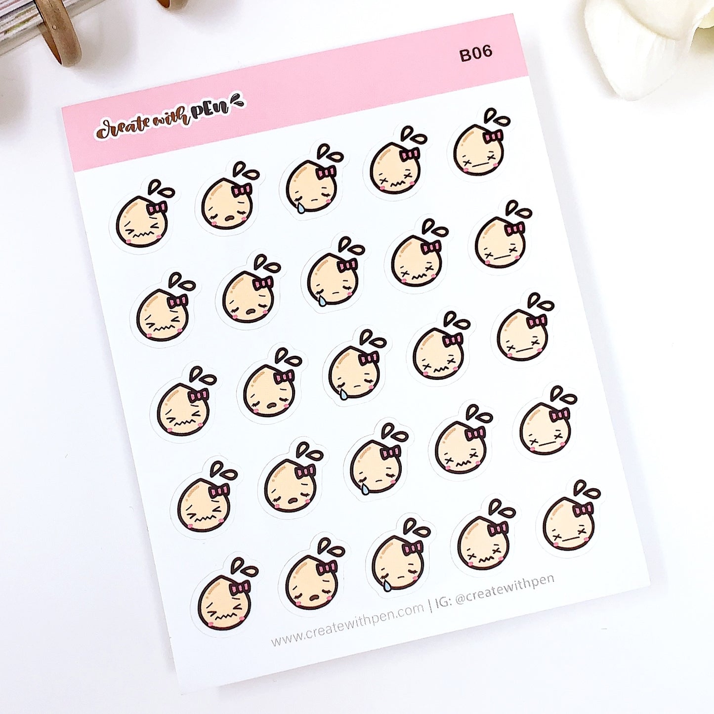 B06 | Tinta Emoji Planner Stickers