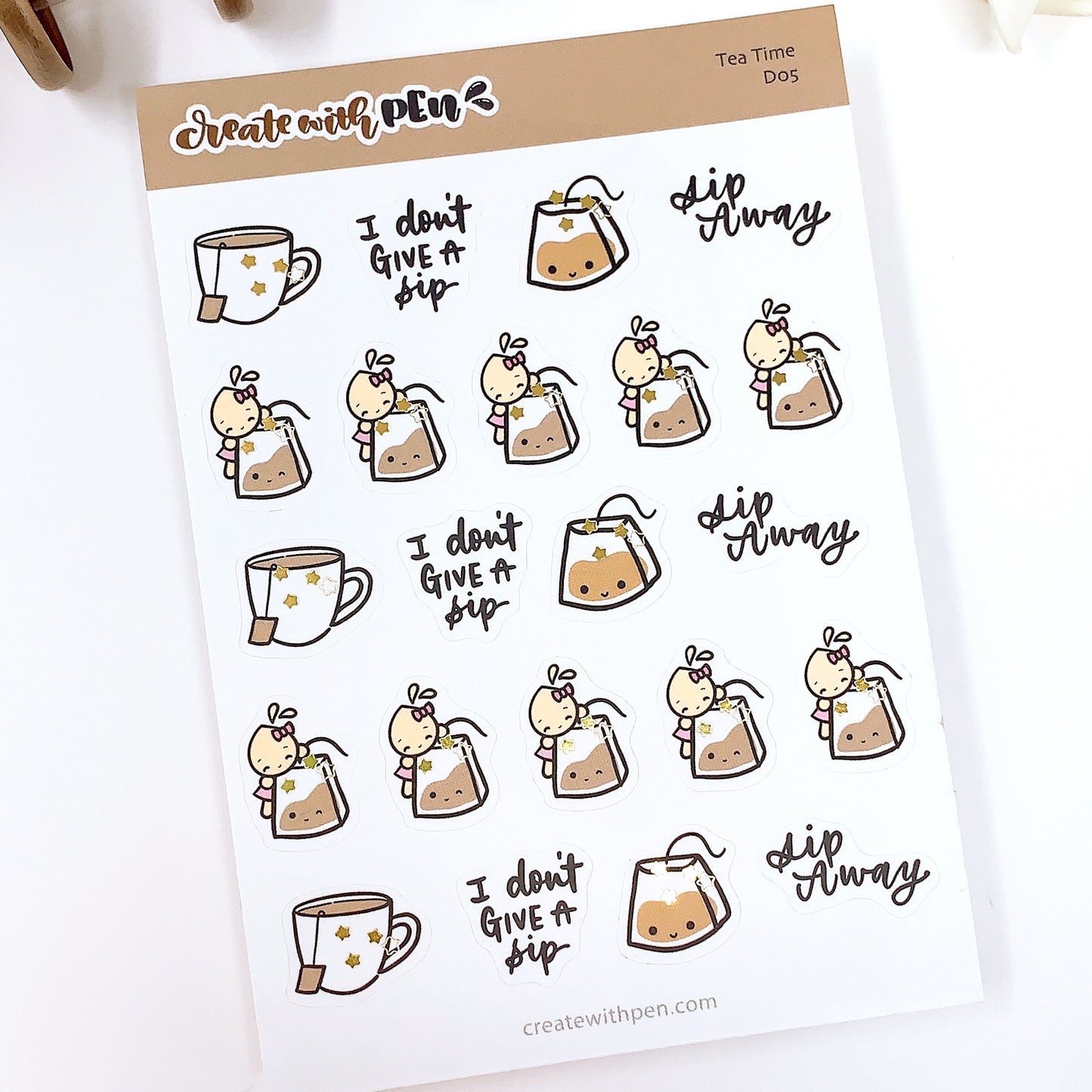 D05 | Tea Time | Planner Stickers