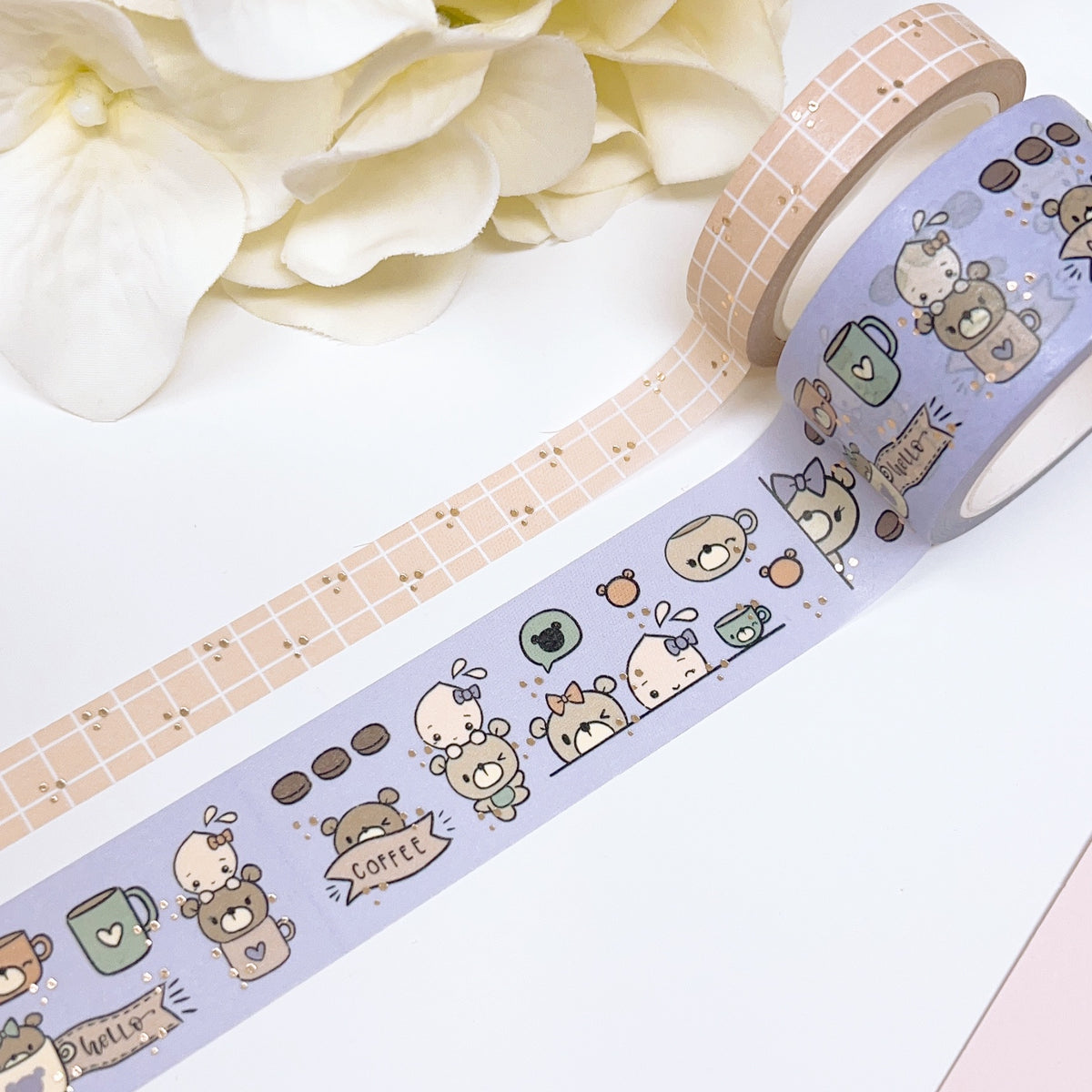 WT46 | Tinta's Teddy | Washi Tape – Create with Pen