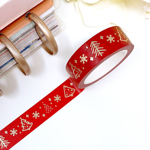 WT34 | Christmas Trees Washi Tape | Holiday Collection 2021