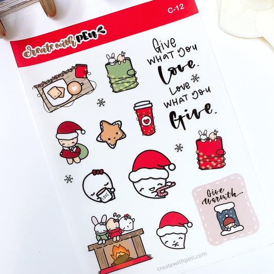 C12 | Holiday Collection 2021 | Planner Stickers