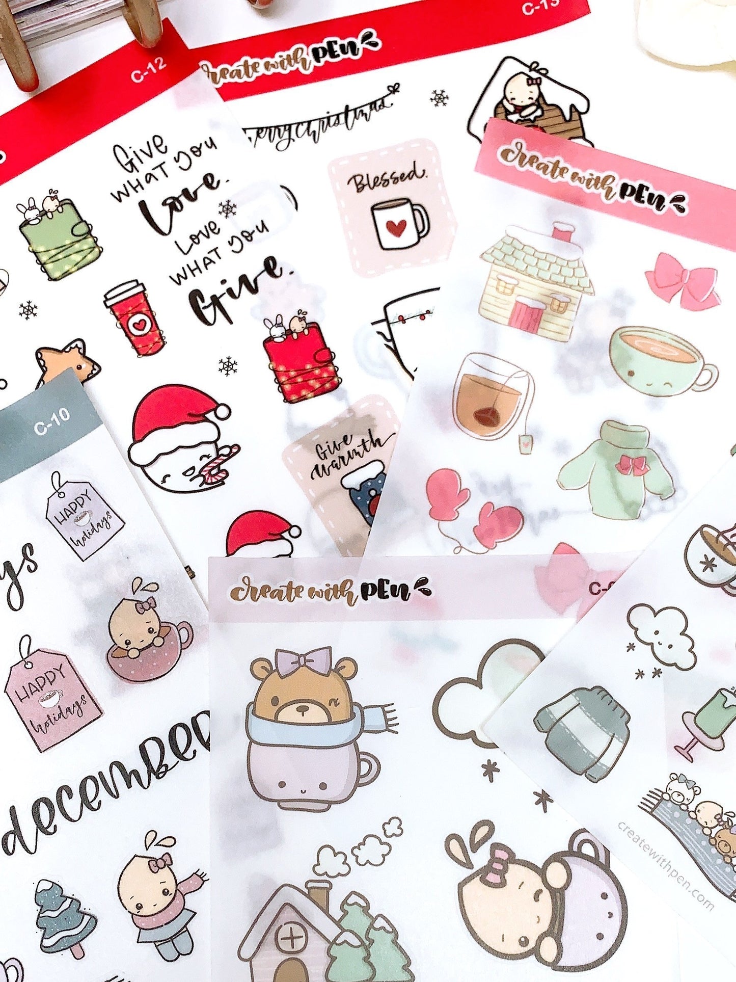 C12 | Holiday Collection 2021 | Planner Stickers